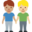 men holding hands, medium skin tone, medium-light skin tone